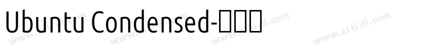 Ubuntu Condensed字体转换 Ubuntu Condensed字体转换